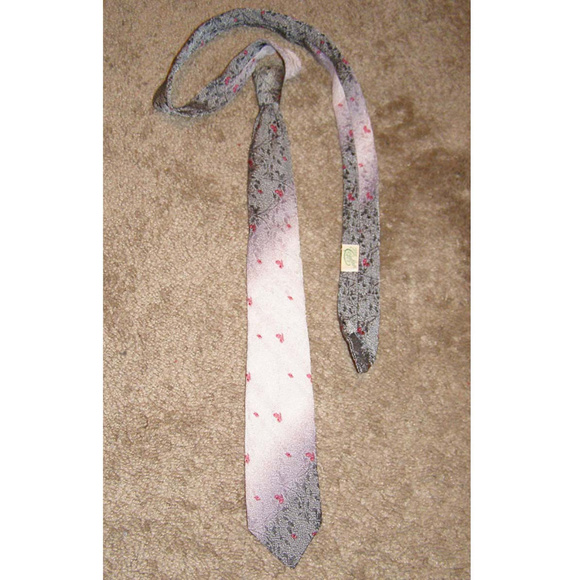 Vintage skinny tie The Coplan Tie floral print - Picture 2 of 8